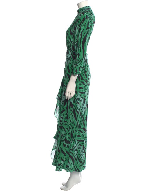 RIXO Silk Long Dress