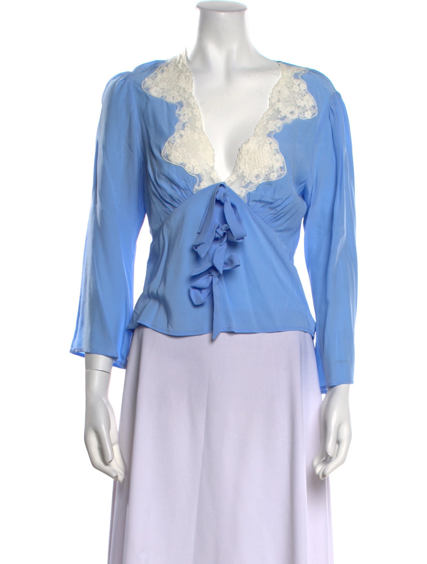 RIXO V-Neck Three-Quarter Sleeve Top w/ Tags