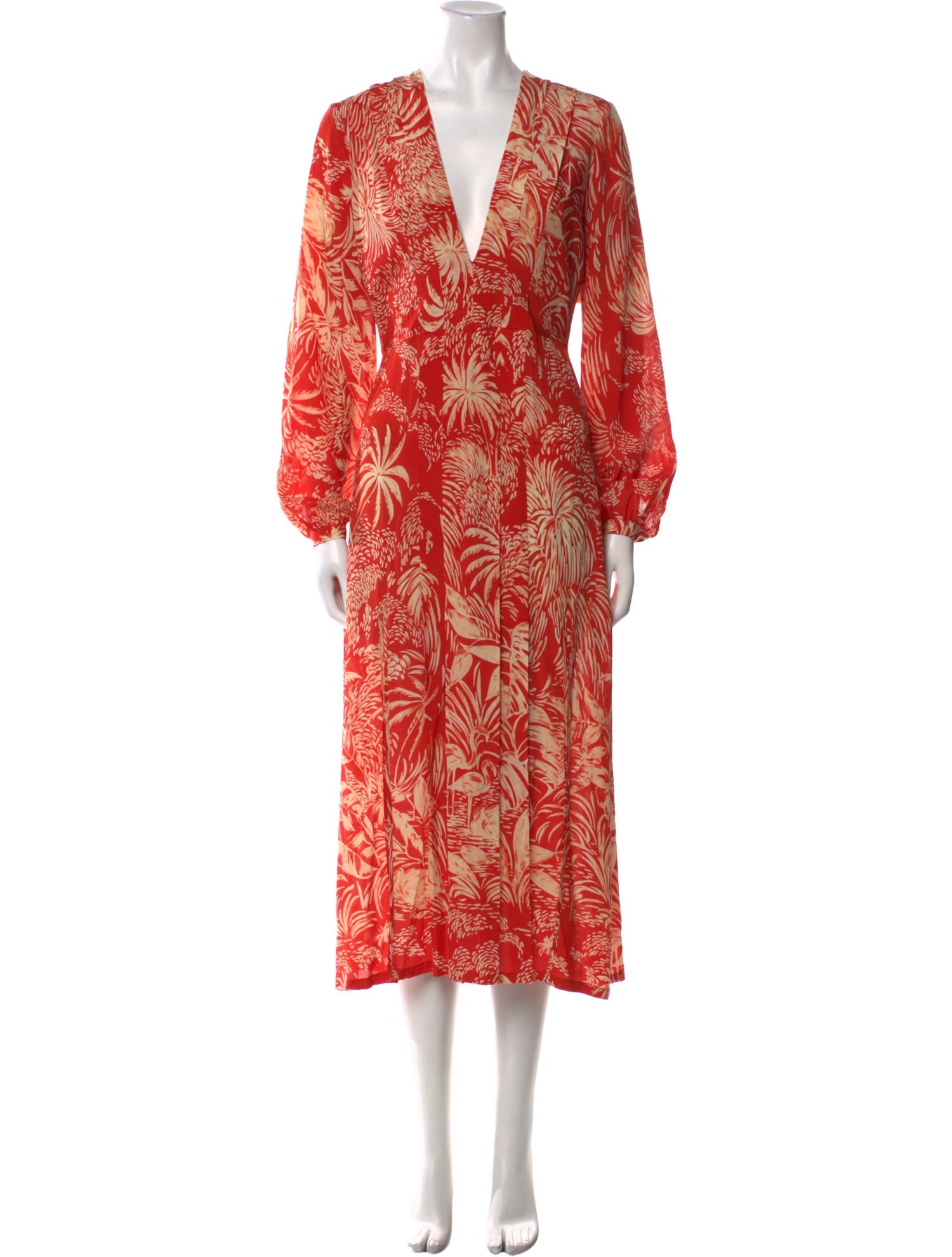 RIXO Silk Long Dress w/ Tags