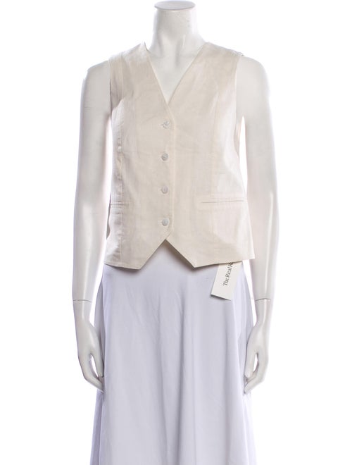 RIXO V-Neck Sleeveless Crop Top