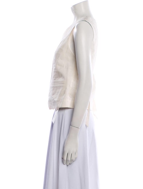 RIXO V-Neck Sleeveless Crop Top