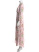 RIXO Floral Print Long Dress