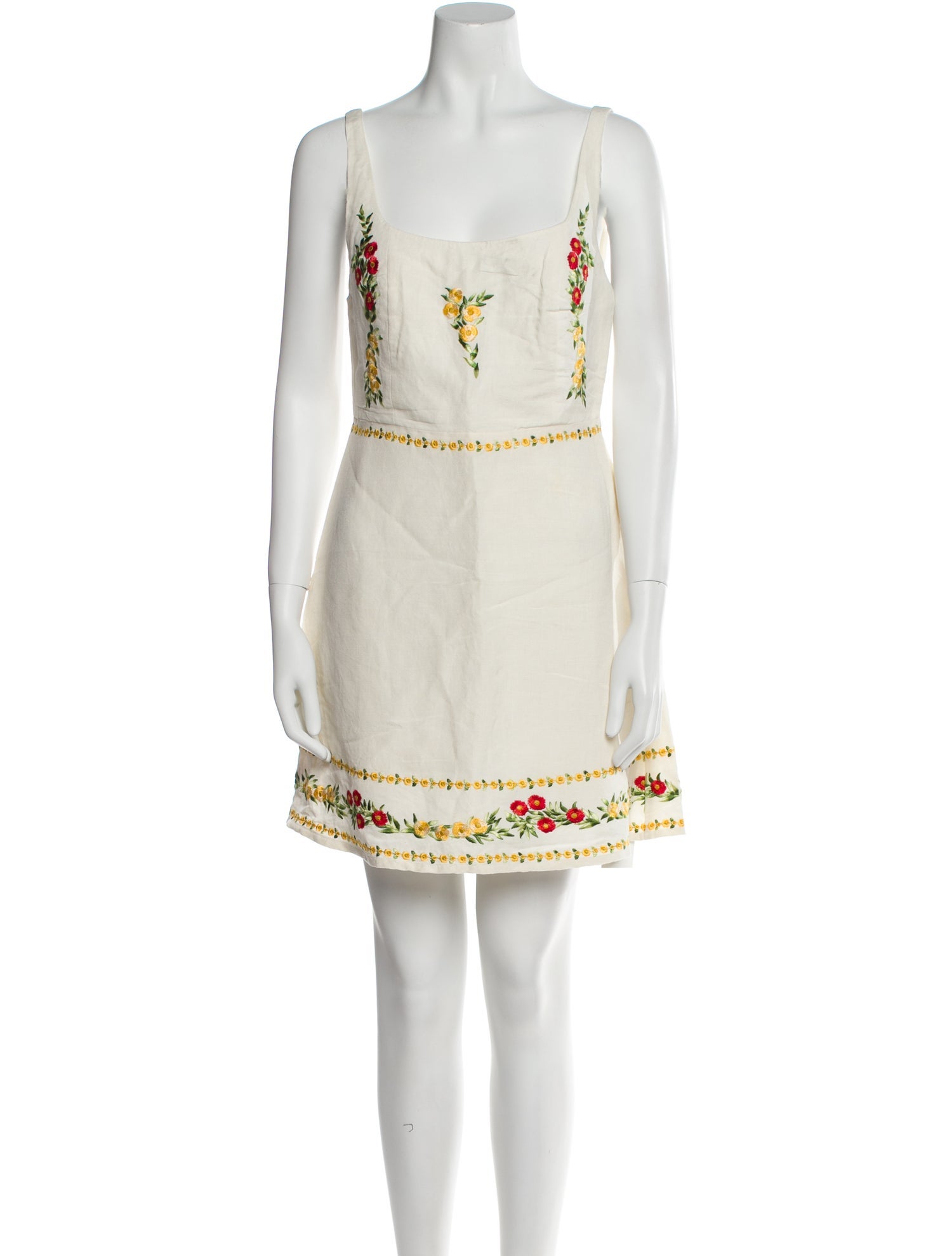 RIXO Floral Print Mini Dress