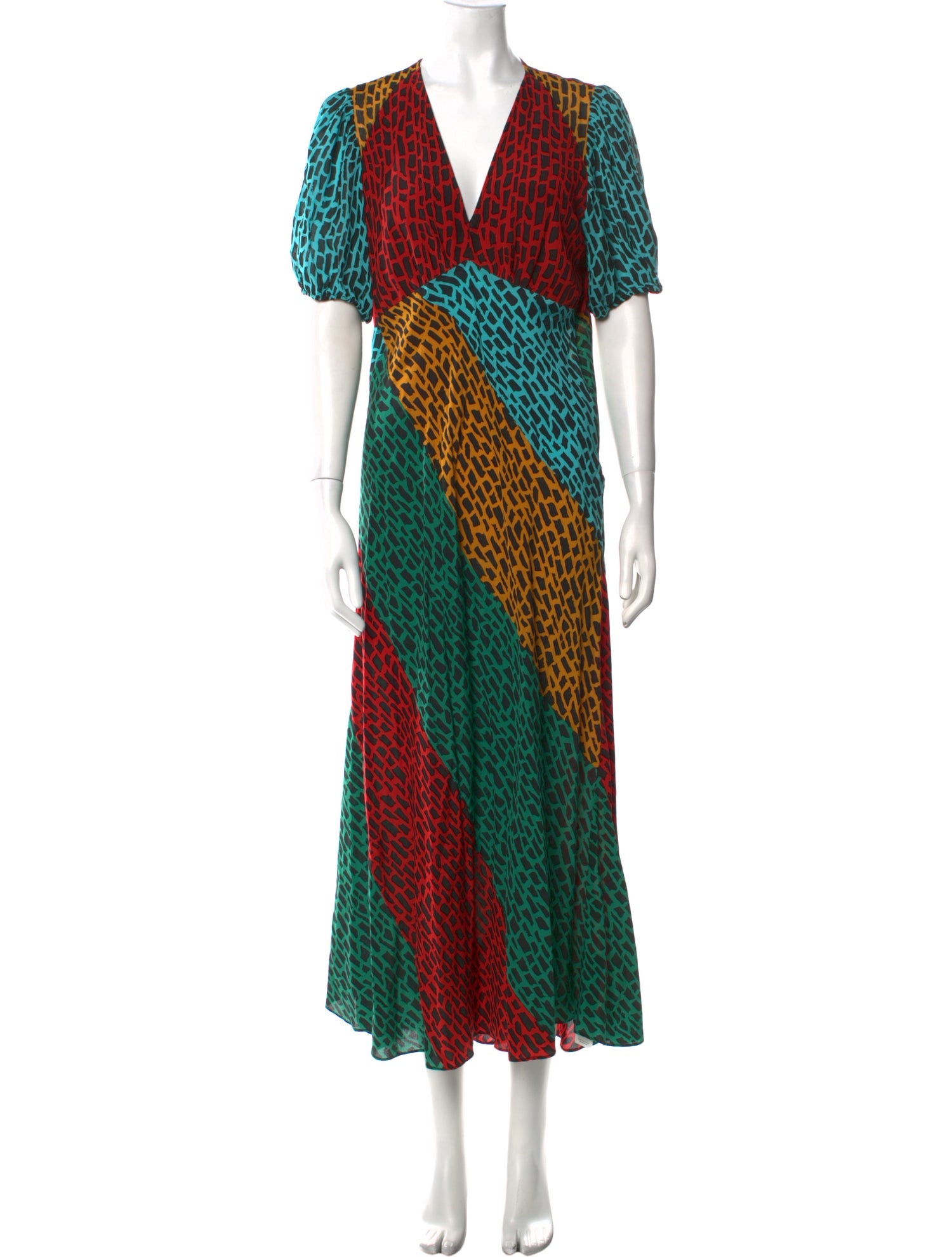 RIXO Amber Long Dress