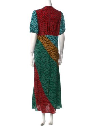 RIXO Amber Long Dress