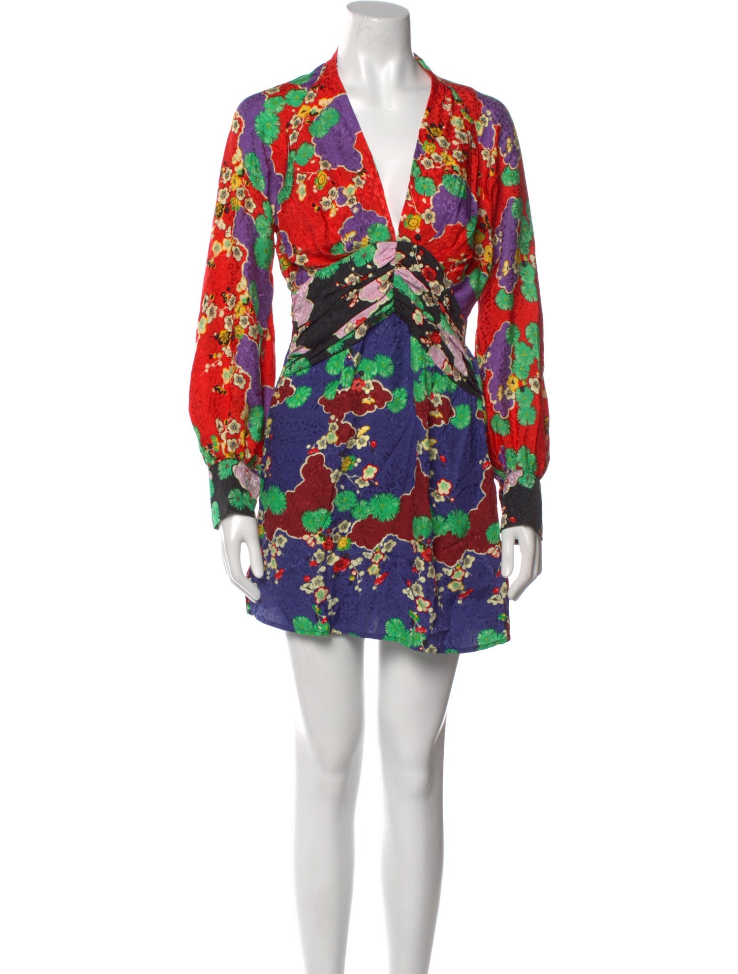 RIXO Silk Mini Dress