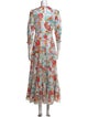 RIXO Floral Print Long Dress