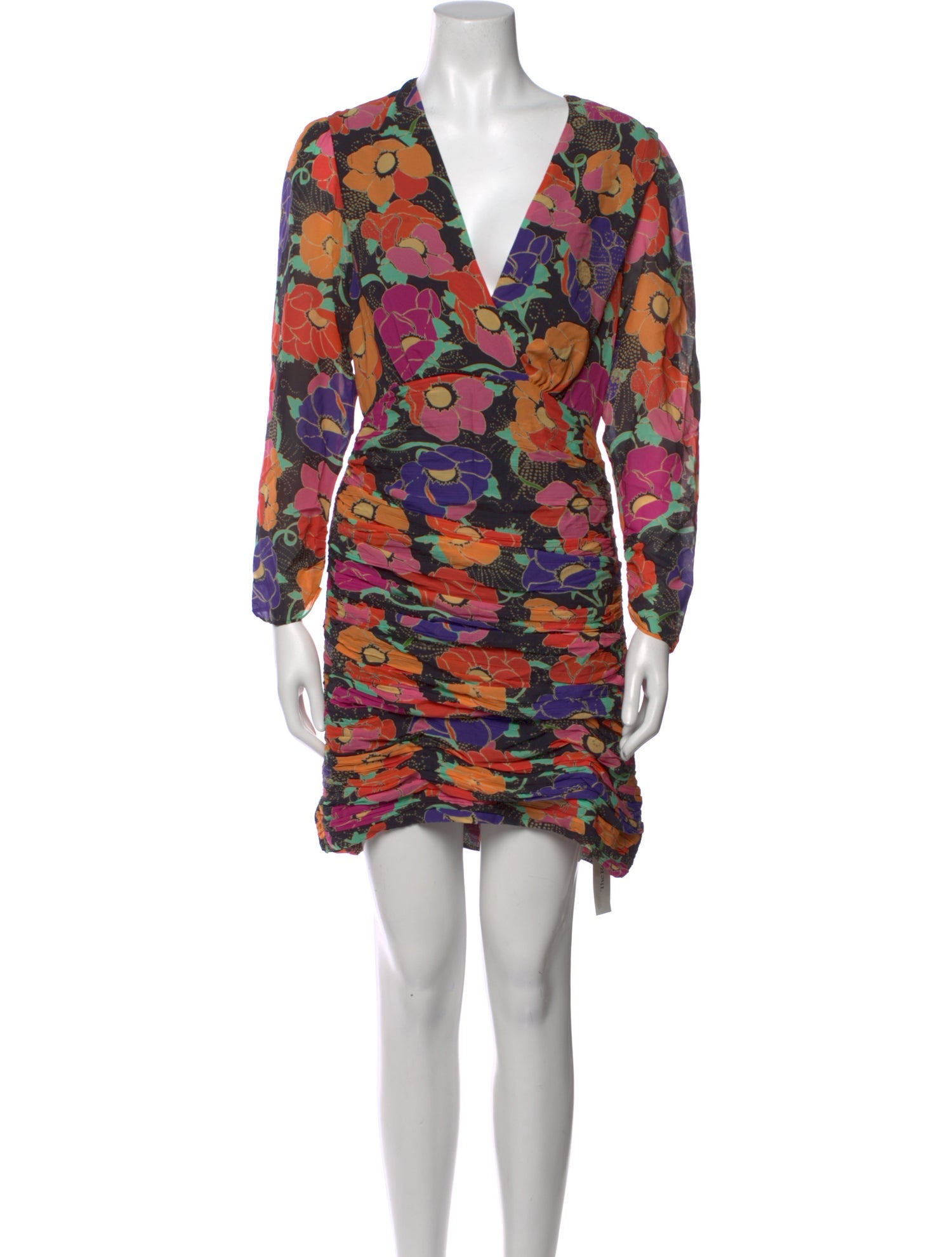 RIXO Silk Mini Dress