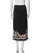 RIXO Floral Print Midi Length Skirt