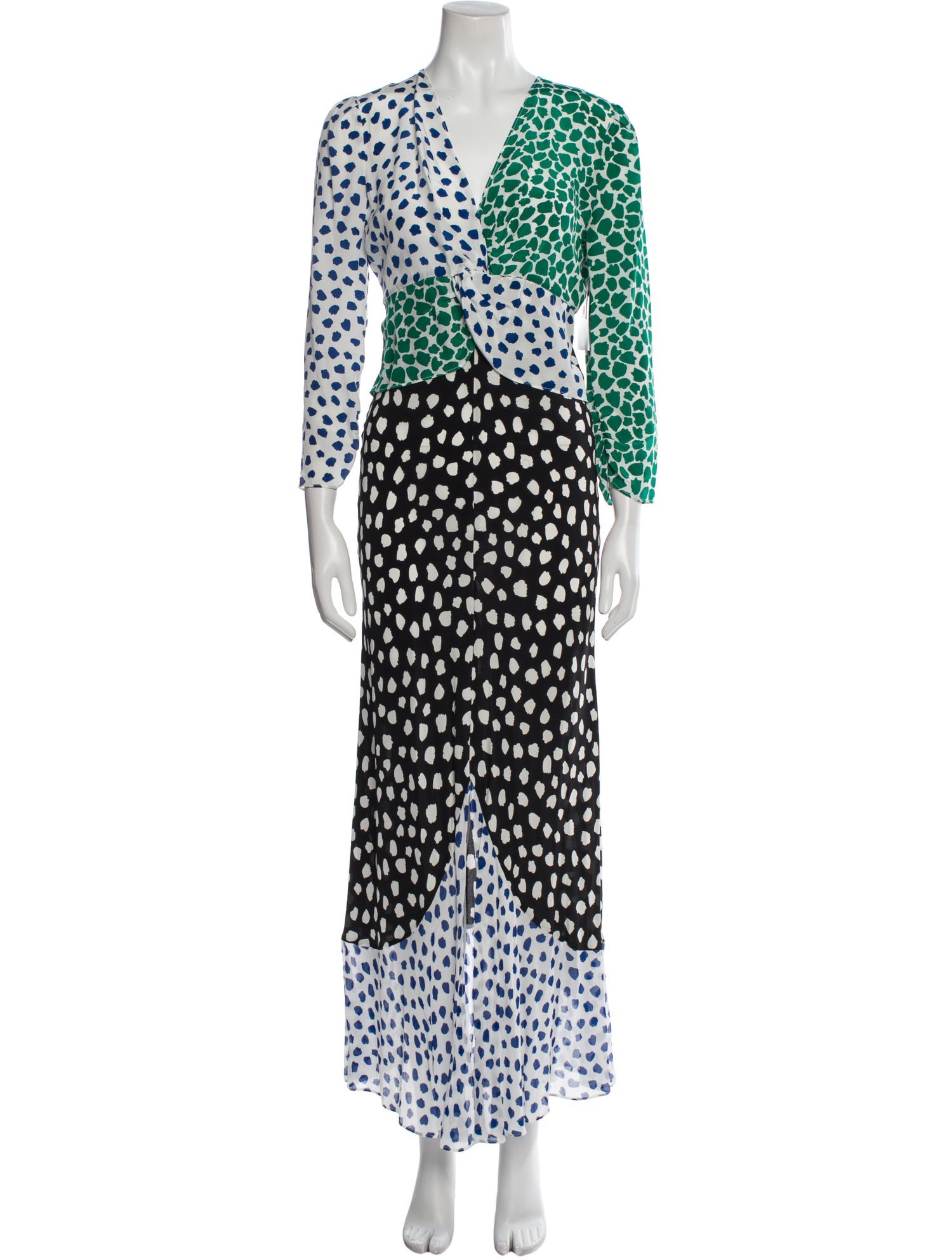 RIXO Silk Long Dress w/ Tags