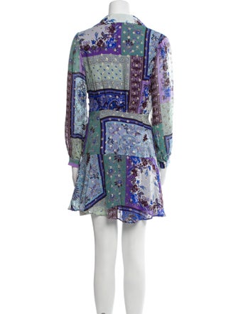 RIXO Printed Mini Dress