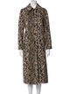 RIXO Animal Print Faux Fur Coat