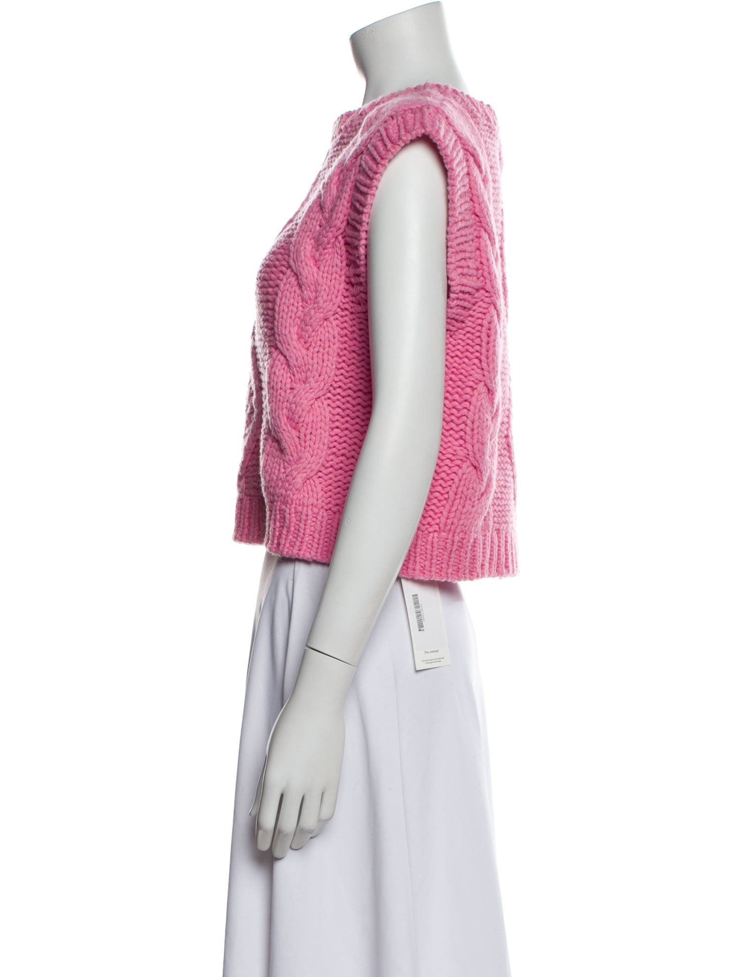 RIXO Wool Bateau Neckline Sweater