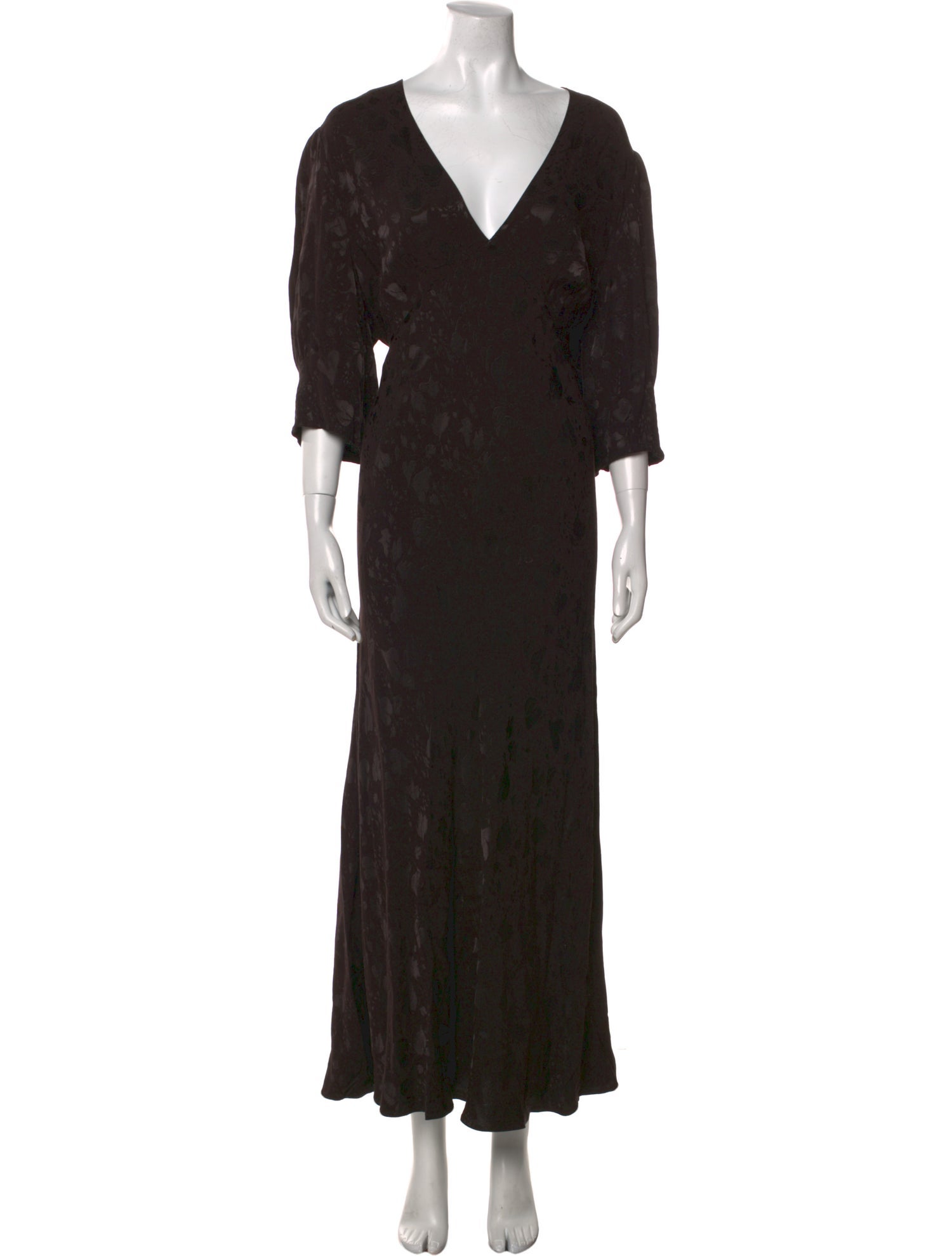 RIXO Floral Print Long Dress