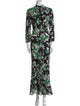 RIXO Silk Long Dress