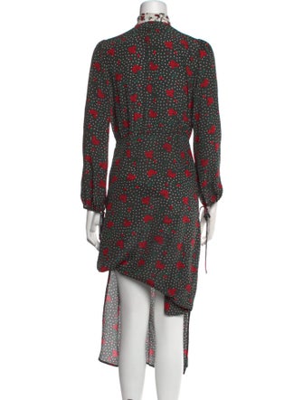 RIXO Silk Long Dress