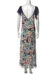 RIXO Silk Long Dress