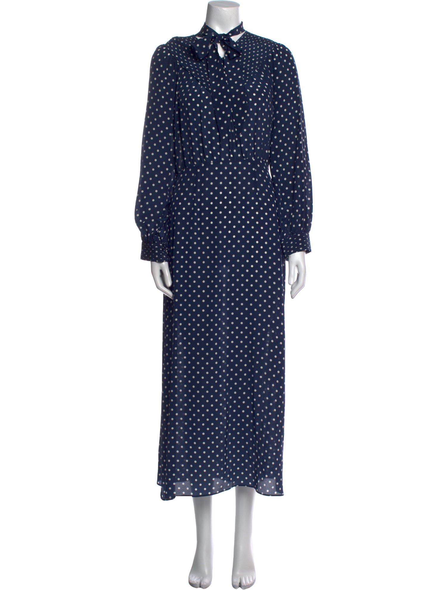 RIXO Silk Midi Length Dress