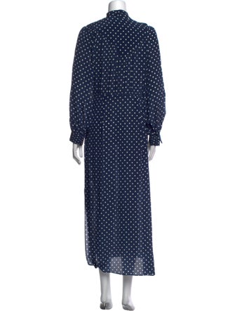 RIXO Silk Midi Length Dress