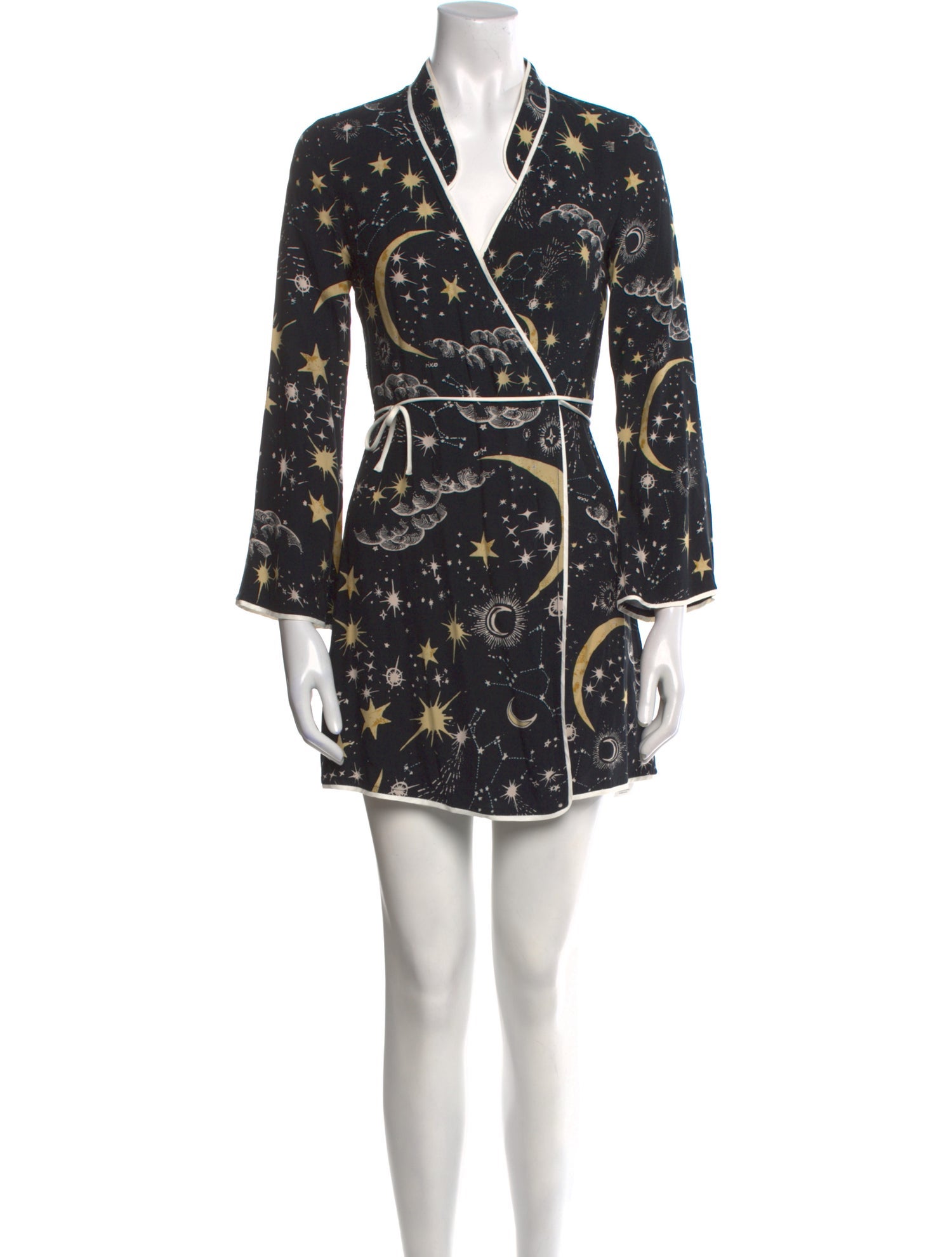 RIXO Printed Mini Dress