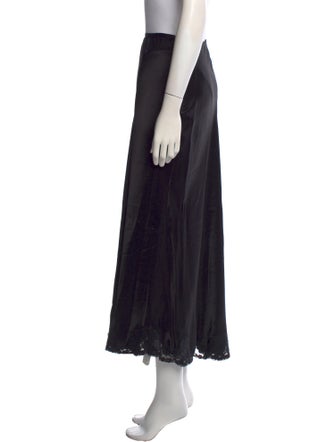 RIXO Lace Trim Embellishment Midi Length Skirt