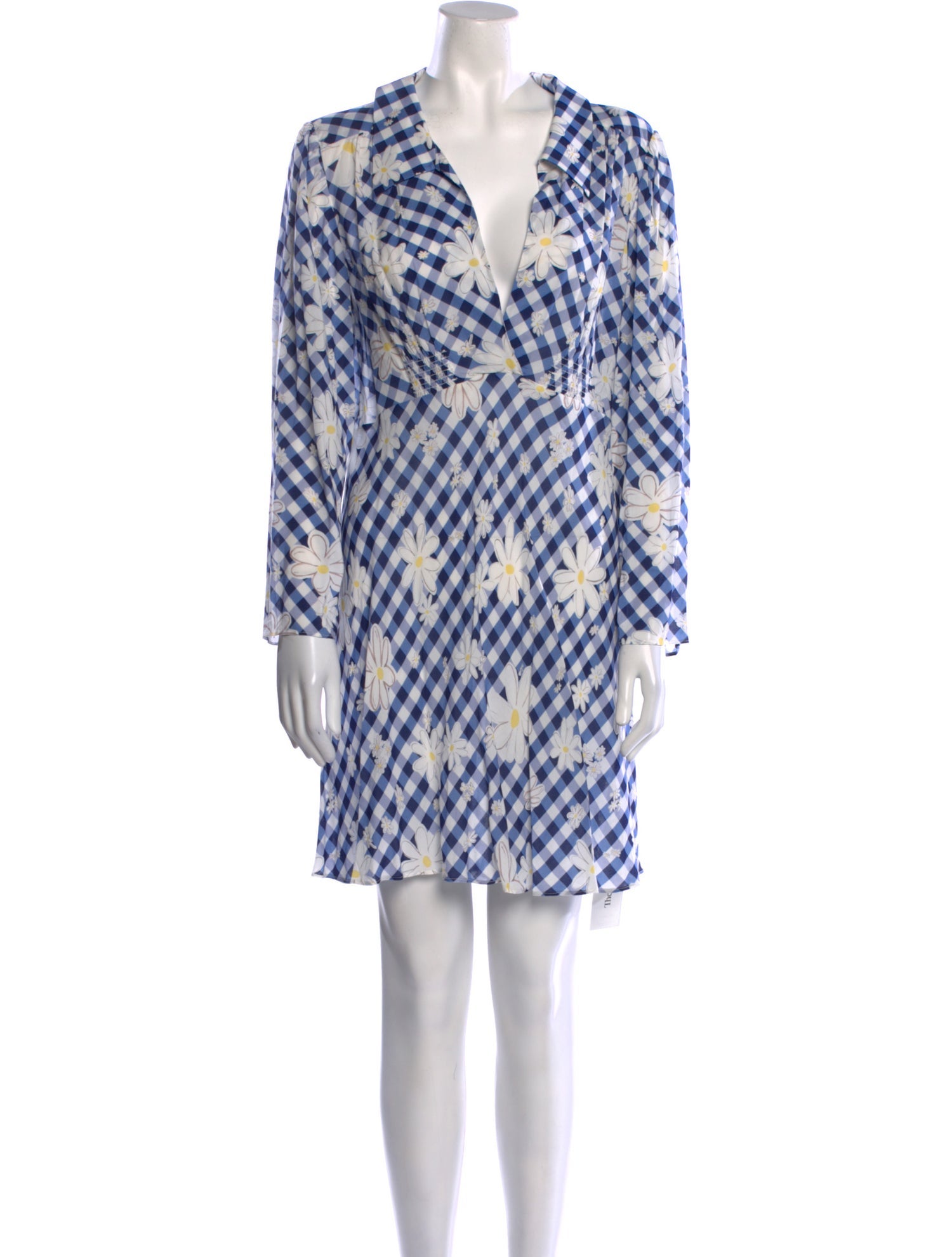 RIXO Plaid Print Mini Dress