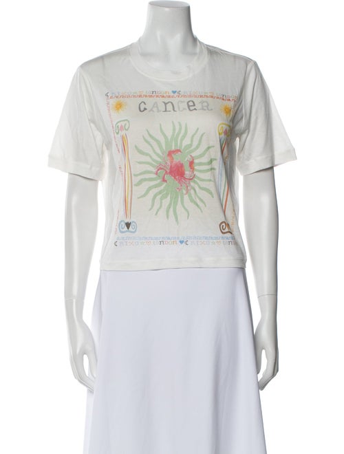 RIXO Graphic Print Crew Neck T-Shirt