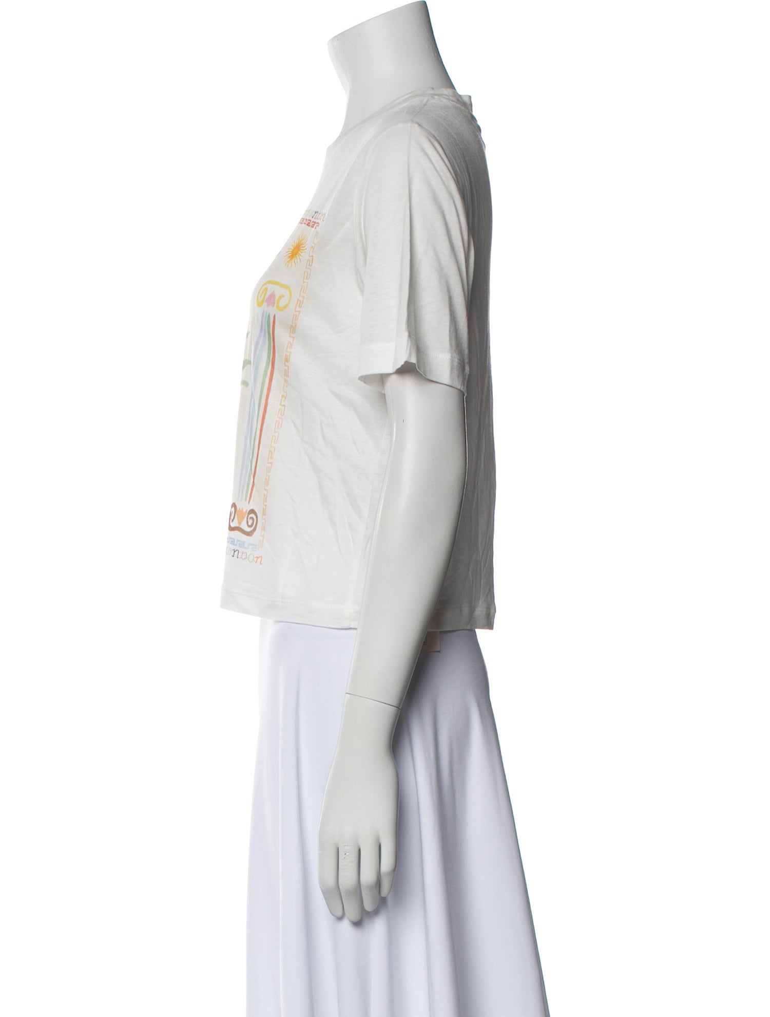 RIXO Graphic Print Crew Neck T-Shirt