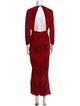 RIXO Silk Long Dress