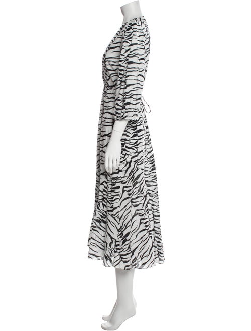RIXO Printed Long Dress