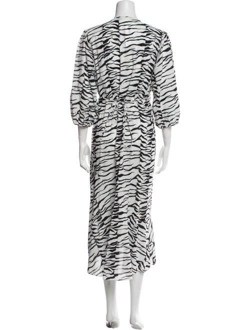 RIXO Printed Long Dress