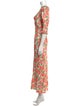 RIXO Floral Print Long Dress