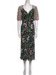 RIXO Printed Long Dress