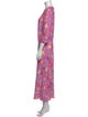 RIXO Floral Print Long Dress