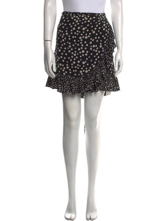 RIXO Silk Mini Skirt