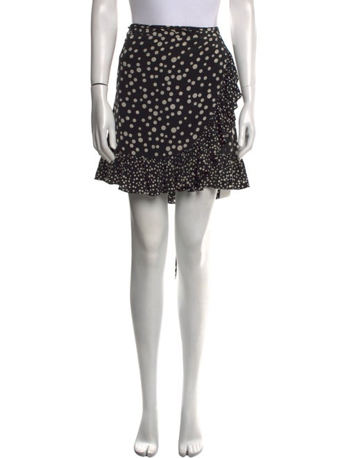 RIXO Silk Mini Skirt