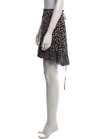 RIXO Silk Mini Skirt