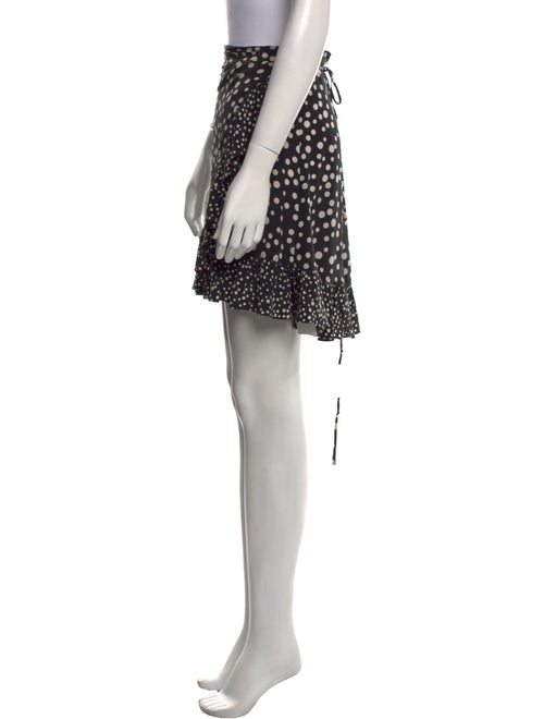 RIXO Silk Mini Skirt