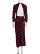 RIXO Silk Midi Length Dress