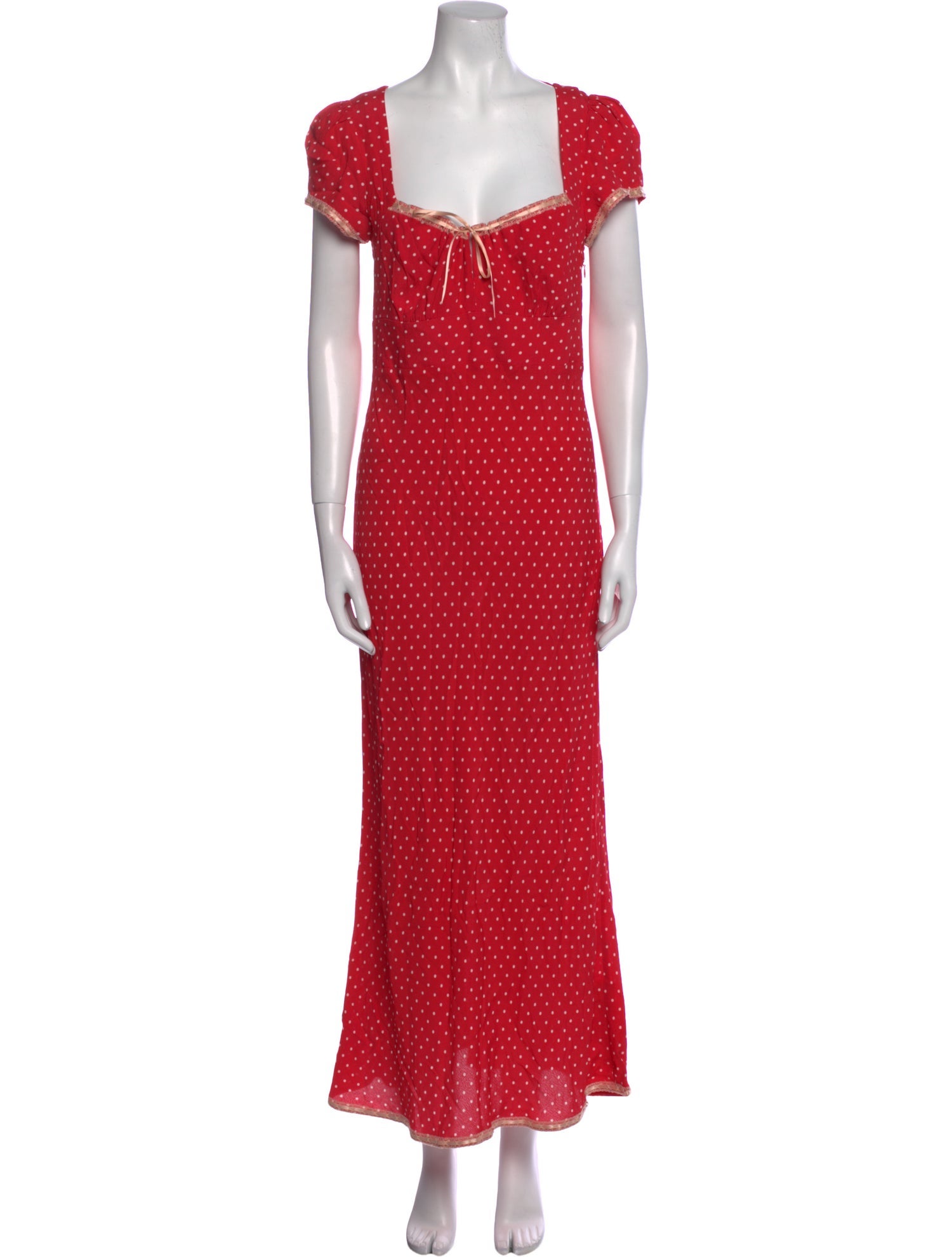 RIXO Polka Dot Print Midi Length Dress w/ Tags