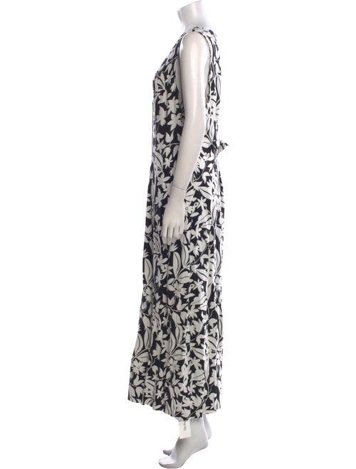 RIXO Printed Long Dress