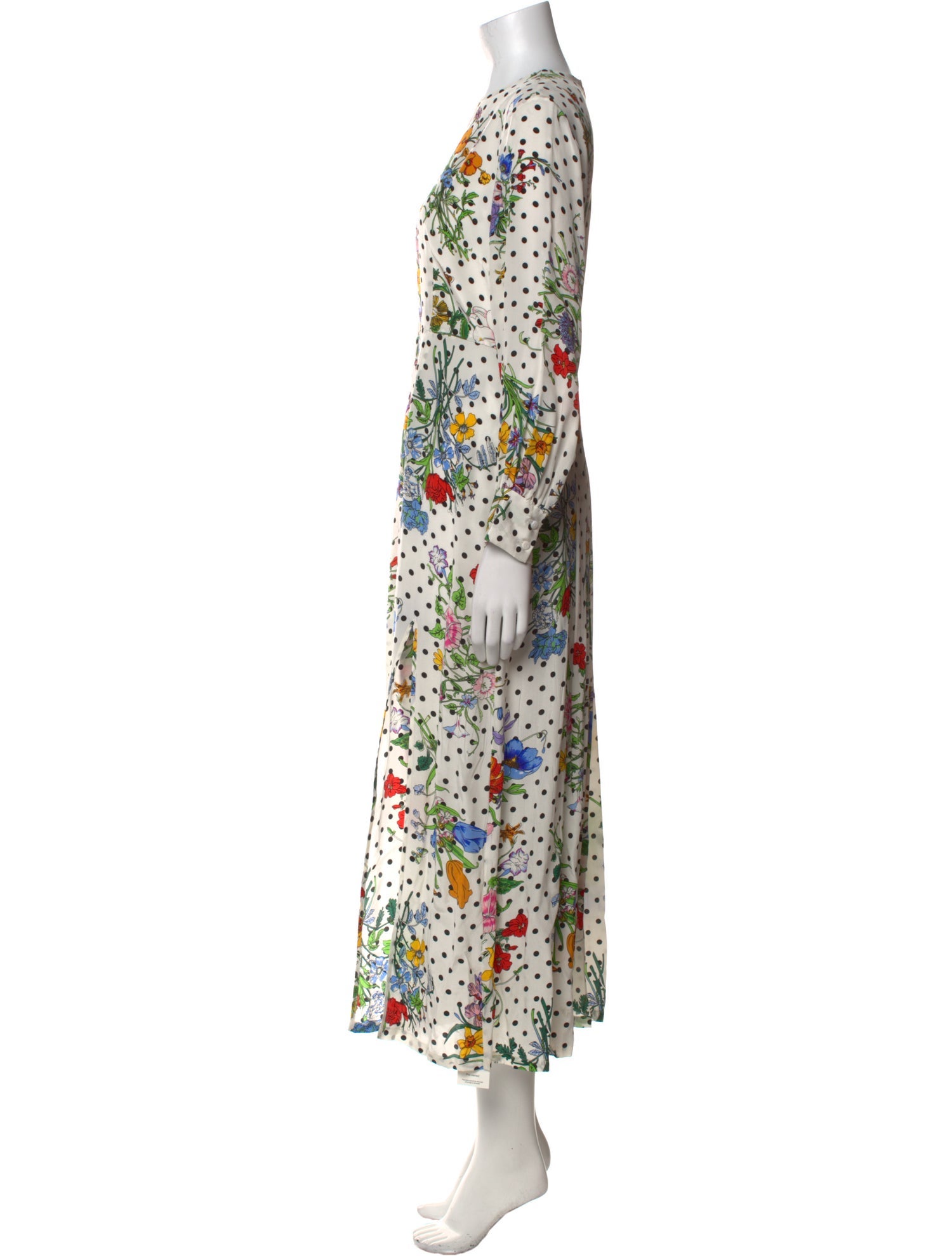 RIXO Silk Long Dress