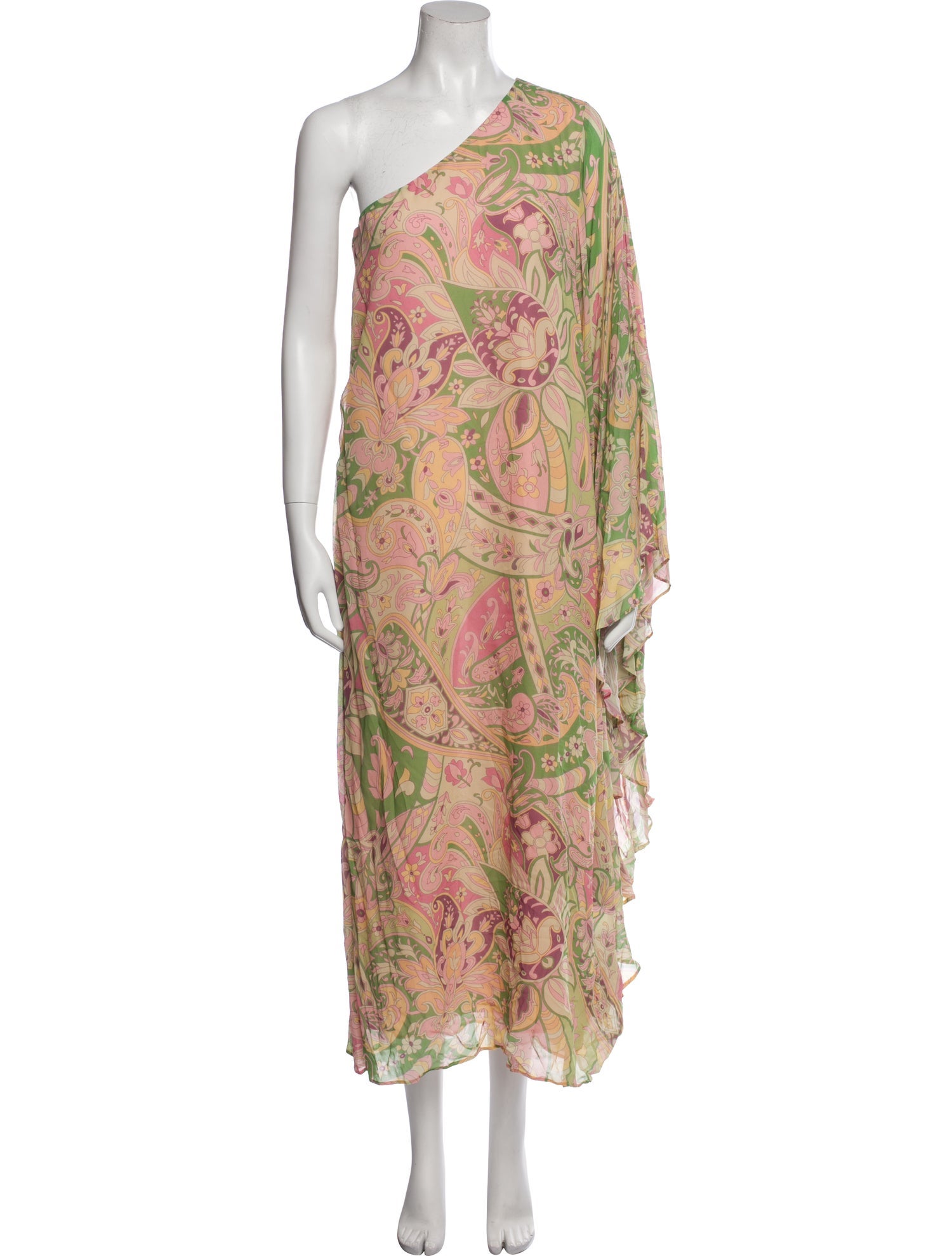 RIXO Floral Print Long Dress