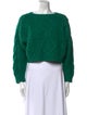 RIXO Wool Bateau Neckline Sweater