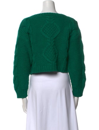 RIXO Wool Bateau Neckline Sweater