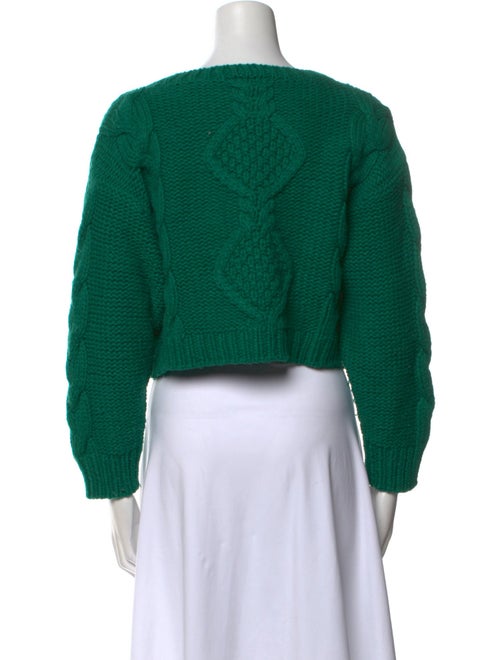 RIXO Wool Bateau Neckline Sweater