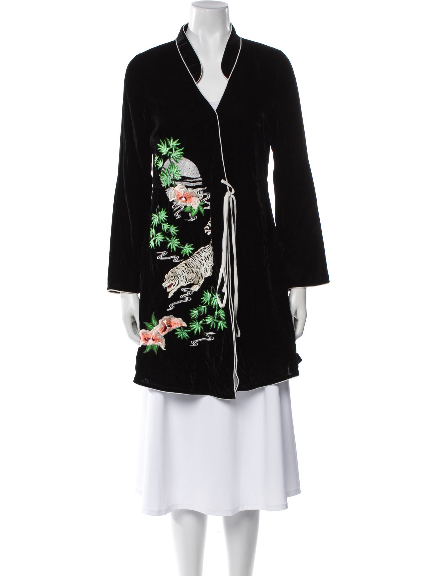 RIXO Floral Print Evening Jacket