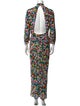 RIXO Silk Long Dress
