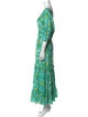 RIXO Silk Long Dress