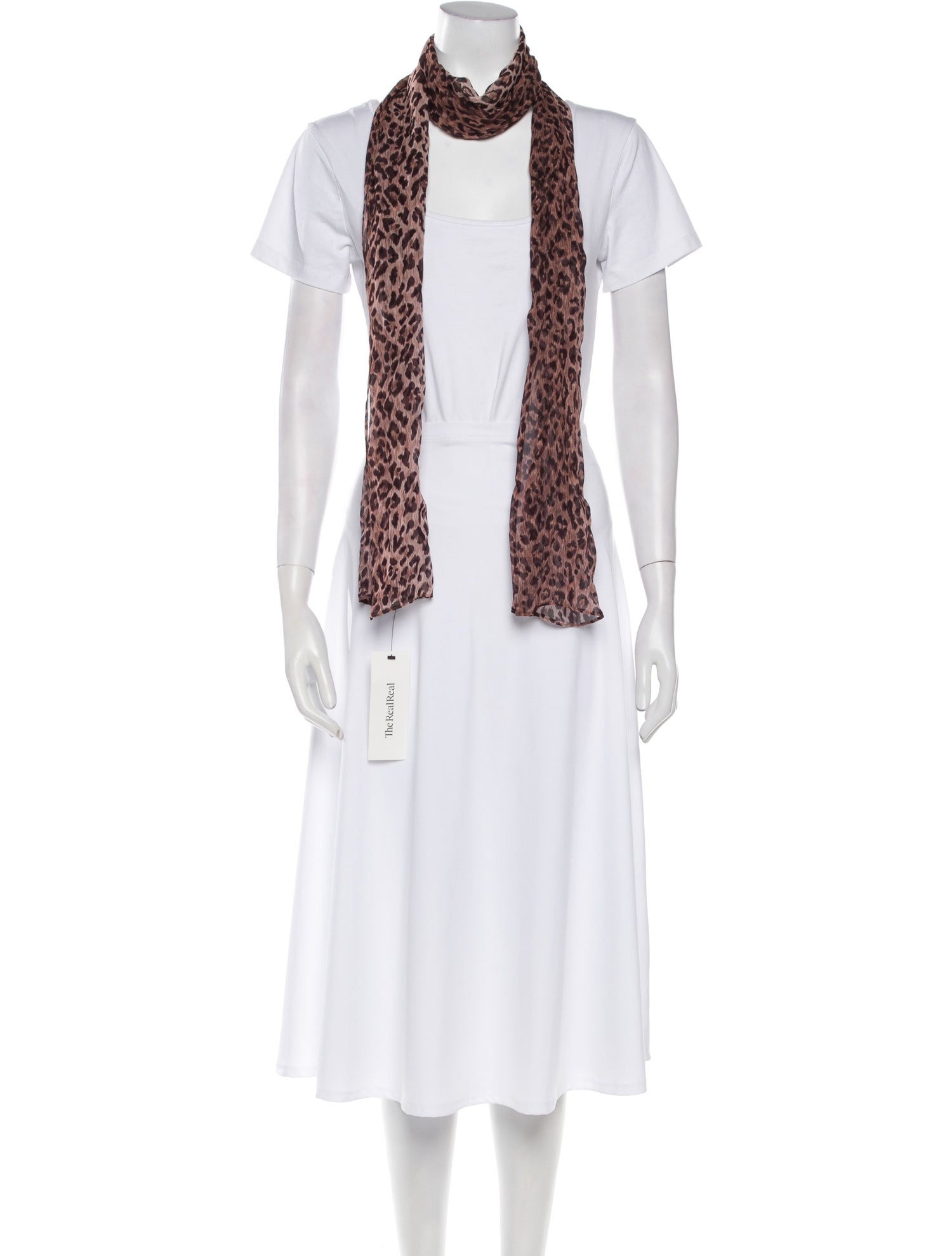 RIXO Animal Print Scarf